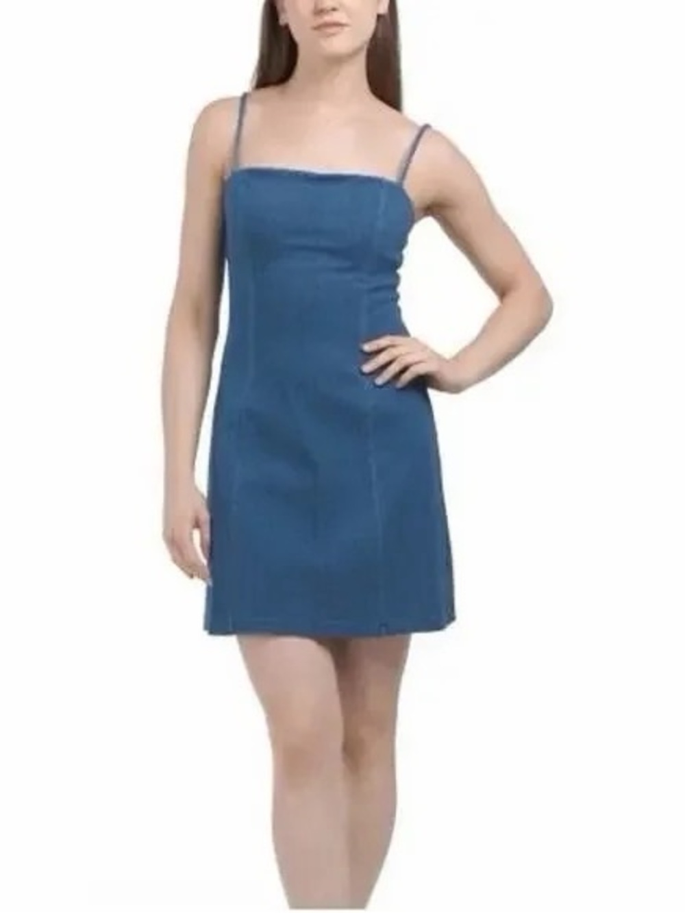 Susana Monaco Blue Spaghetti Strap Mini Dress